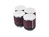 Round Straight Air Filter Flange Dia. (F): 1.562" (40 mm) - image 1