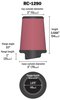 Round Tapered Universal Clamp-On Air Filter - image 2