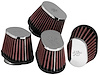 Oval Tapered Universal Clamp-On Air Filter Flange Dia - F: 2" , 51mm
