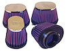 Oval Tapered Universal Clamp-On Air Filter Flange Dia - F: 1.75" , 44mm