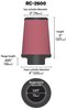 Round Tapered Universal Clamp-On Air Filter - image 2