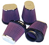Oval Tapered Universal Clamp-On Air Filter Flange Dia - F: 2.125" , 54mm - image 1