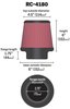 Round Tapered Universal Clamp-On Air Filter - image 2