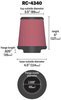 Round Tapered Universal Clamp-On Air Filter - image 2