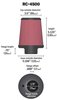 Round Tapered Universal Clamp-On Air Filter - image 2