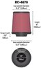 Round Tapered Universal Clamp-On Air Filter - image 2