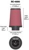 Round Tapered Universal Clamp-On Air Filter - image 2