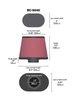 Oval Tapered Univ Clamp-On Air Filter Flange Dia - 3.500 in. (89 mm), Chrome Top - image 2