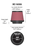 Universal Air Cleaner Assembly Round Tapered - image 1