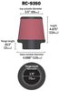 Round Tapered Universal Clamp-On Air Filter - image 2
