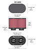 Dual Flange Oval Filter Flange inside Dia - F: 3.125" , 79mm - image 1