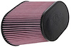 RE-1040 Oval Tapered Universal Clamp-On Air Filter Flange Diameter: 4 in (102 mm)