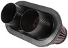 RP-6101 Dual Flange Oval Tapered-Flange Inside Diameters: 3 in., Carbon Fiber Top - image 3