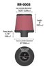 RR-3003 Round Reverse Tapered Conical  Universal Clamp-On Air Filter - image 2
