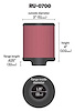 Round Straight Air Filter Flange Dia. (F): 1.25" (32 mm) - image 1