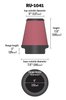 RU-1041 Universal Clamp-On Air Filter Fits Select Dodge, Jeep, Cadillac, Chevy, GMC, Ford, Mercury, Toyota, Hummer - image 4