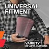 Round Straight Air Filter Flange Dia. (F): 1.938" (49 mm) - image 3