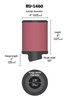 Round Straight Air Filter Flange Dia. (F): 2.75" (70 mm) - image 2
