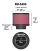 Round Straight Air Filter Flange Dia. (F): 3" (76 mm) - image 2