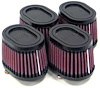 Oval Tapered Universal Clamp-On Air Filter Flange Dia - F: 1.75" , 44mm - image 1