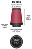 RU-2815 Tapered Air Filter Flange Dia.- F: 5 in, 127 mm - image 4
