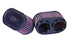RU-2922 Dual Flange Oval Filter Flange inside Dia - F: 2.375 in., 60mm