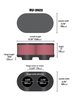 RU-2922 Dual Flange Oval Filter Flange inside Dia - F: 2.375 in., 60mm - image 2