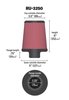 RU-3250 Round Tapered Universal Clamp-On Air Filter - Flange Dia.- F: 4 in, 102 mm - image 4