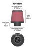 RU-4950 Round Tapered Universal Clamp-On Air Filter - image 2
