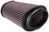 RU-5063 Oval Tapered Universal Clamp-On Air Filter w/Oval Flange: 4.813 in. x 2.844 in. - image 2