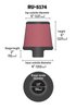 RU-5174 Universal Air Cleaner Assembly Round Tapered - image 2