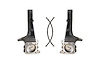 706840 4" Lift Spindles W/ Brake Lines Fits 2005-2022 Toyota Tacoma - image 1