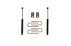 901320 2" Rear Lift Box Kit Fits 2007-2022 Chevy Silverado, 2007-2022 GMC Sierra - image 1