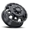 Front Warlock Dually 017 Series Wheel Size: 17" X 6.5" - image 2
