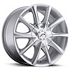 Ultra 081 E-Twine Silver FWD Wheel Size: 14" x 6" Bolt Pattern: 4 x 100mm, 4 x 4.5" Back Space: 4.875" - image 1
