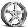 Ultra 082/083 Platinum Attitude FWD Silver Wheel Size: 14" x 6" - image 1