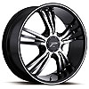 Ultra 122 Wolverine Platinum Series Gloss Black FWD Wheels Size: 17" x 7.5" - image 1