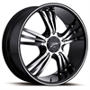 Ultra 122 Wolverine Platinum Series Gloss Black FWD Wheels Size: 18" x 8" - image 1