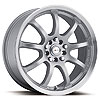 Ultra 169 F-9 Focal Series Silver FWD Wheels Size: 15" x 6.5" - image 1