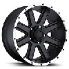 Ultra 195 Crusher RWD Black/Diamond Cut Lip Wheel Size: 20" x 9" - image 1