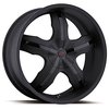 Ultra 211 Widow Platinum Series Matte Black RWD Wheels Size: 22" x 9" - image 1