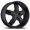 Ultra 212 Widow Platinum Series Matte Black FWD Wheels Size: 17" x 7.5" - image 1