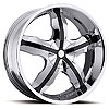 Ultra 212 Widow Platinum Series Chrome FWD Wheels Size: 17" x 7.5" - image 1