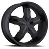 Ultra 212 Widow Platinum Series Matte Black FWD Wheels Size: 17" x 7.5" - image 1