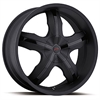 Ultra 212 Widow Platinum Series Matte Black FWD Wheels Size: 18" x 8" - image 1