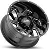 Ultra 221 Carnage Gloss Black w/ Milled Accents 17" x 9" - image 2