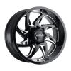 230-Series Villain Wheel, Size: 17x9", Bolt Pattern: 8x6.5" [Gloss Black w/Milled Accents] - image 1
