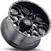 Ultra 254 Carnivore Gloss Black with Milled Dimples Wheel 20" x 12" - image 2