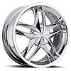 Ultra 255 Twin Twist Platinum Series Chrome FWD Wheels Size: 16" x 7.5" - image 1