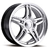 Ultra 269 Fury Platinum Series Silver FWD Wheels Size: 15" x 7" - image 1